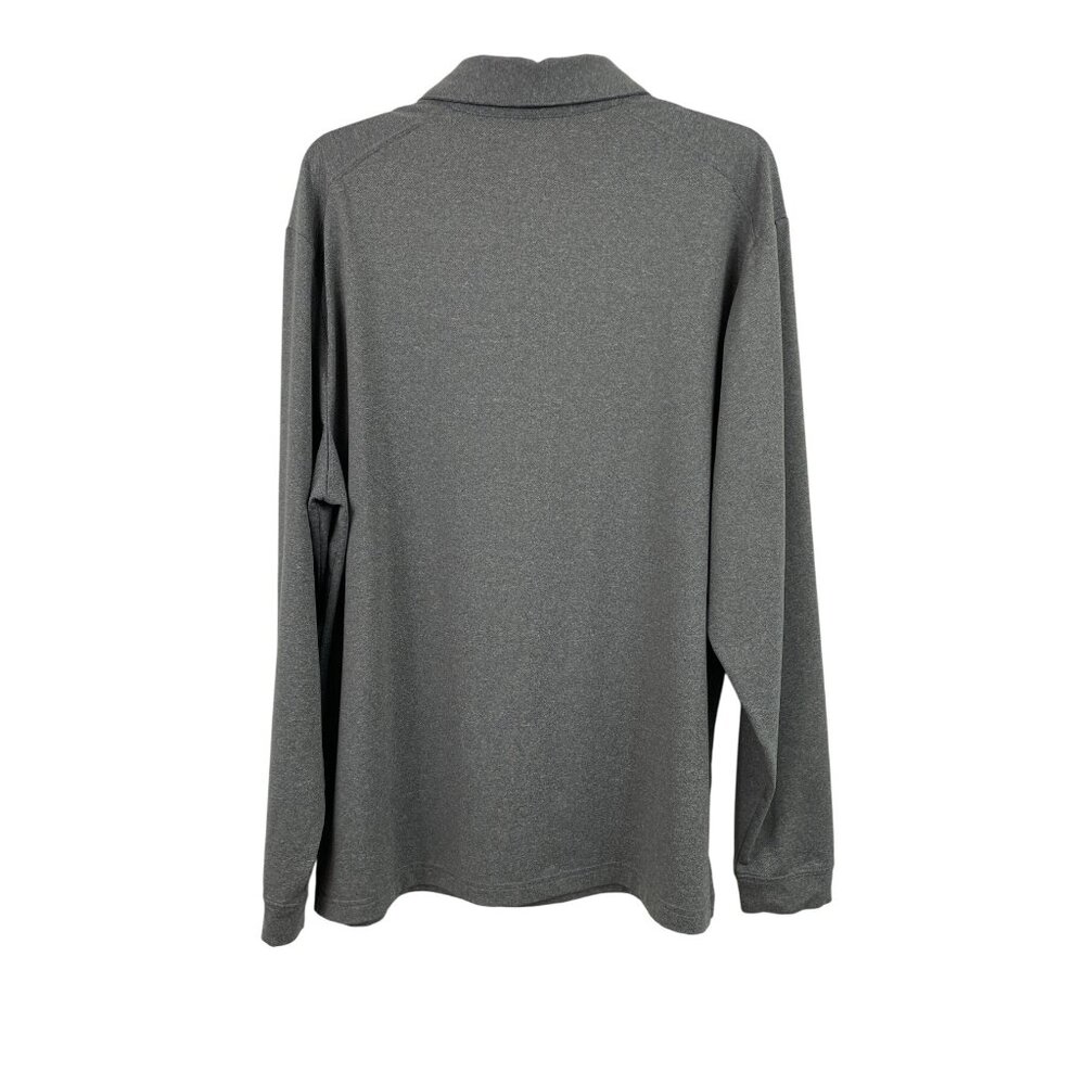 Grand Slam Mens Size Large Gray Long Sleeve Polo Shirt - Picture 2 of 8